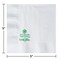 Hoffmaster 5" EarthWise Coin Embossed White Beverage Napkins 3000 PK 057300 - alternate 2